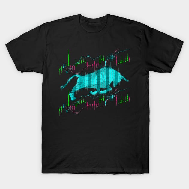Bull Market Stockmarket Capitalism Grunge T-Shirt by ShirtsShirtsndmoreShirts